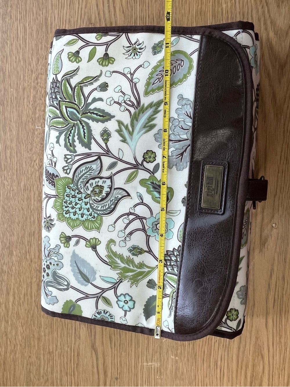 Gigi Hill Hanging Travel Organizer - Aqua Floral - Picture 8 of 9